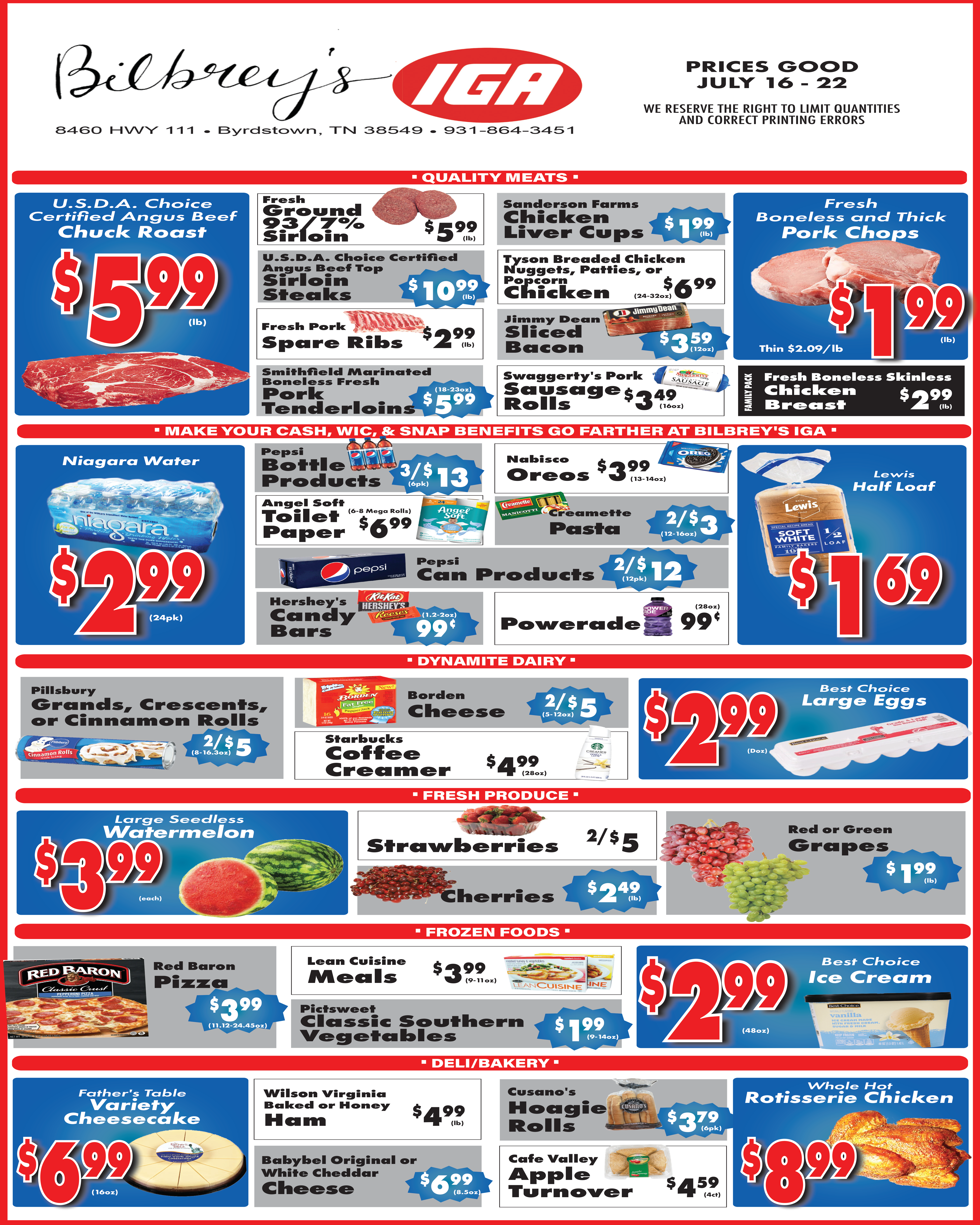 Bilbrey's Ad